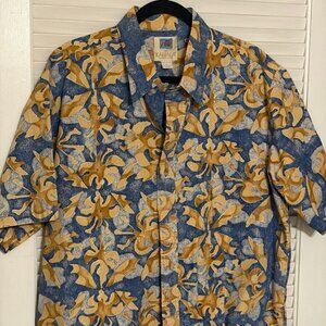 Like New Kahala Avi Collection Hawaiian Shirt 100% Cotton Made in Hawaii Large